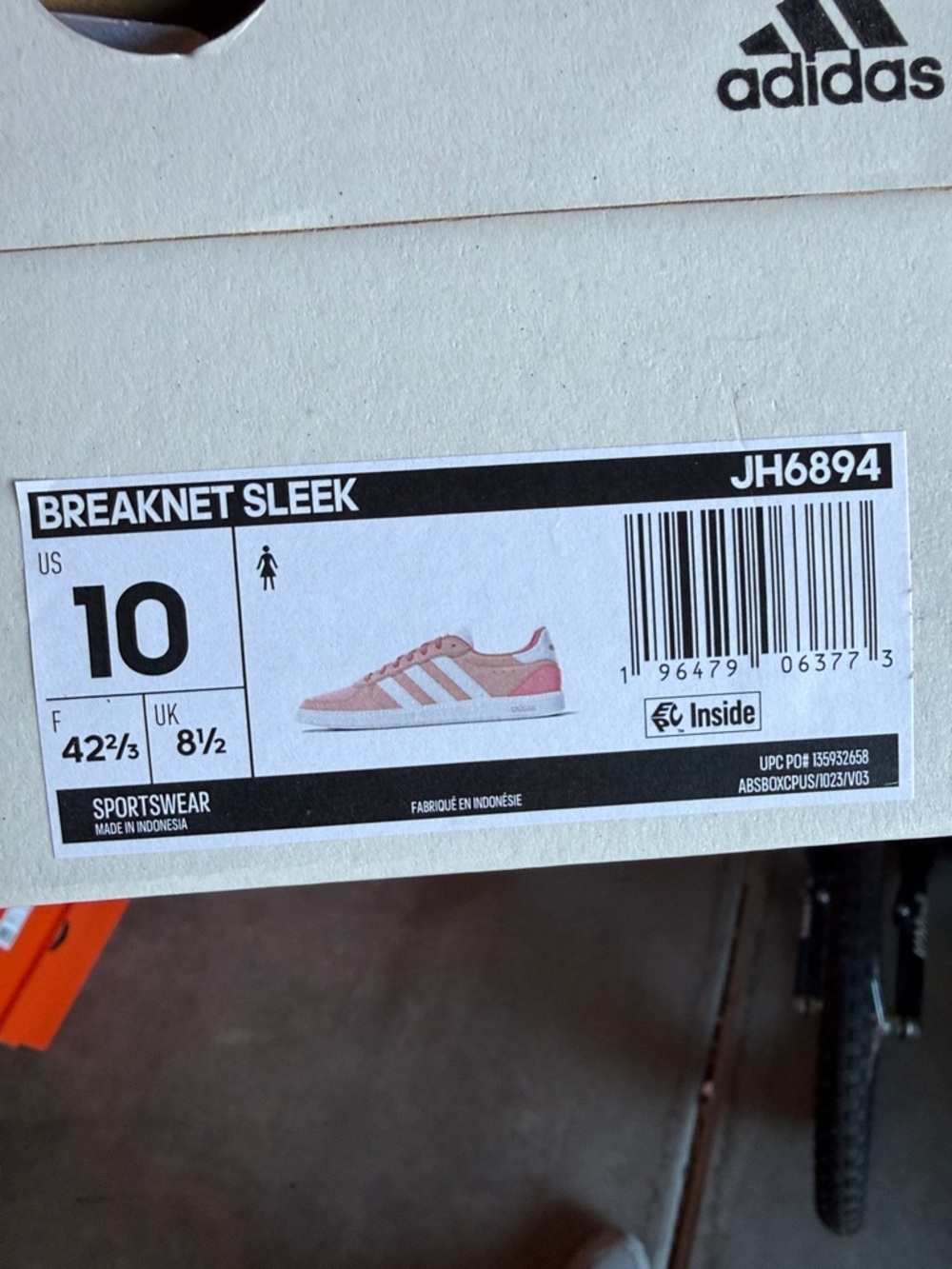 adidas Breaknet Sleek women’s Rose/Pink Casual Sneakers